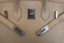 将图片加载到图库查看器，HERMES BIRKIN 30 Clemence leather Parchemin □K刻印 Hand bag 600090265
