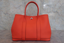 将图片加载到图库查看器，HERMES GARDEN PARTY TPM Country leather Orange poppy X刻印 Tote bag 800070070
