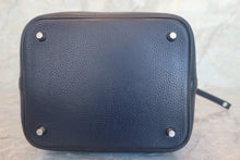 Load image into Gallery viewer, HERMES PICOTIN LOCK MM Clemence leather Blue nuit X Engraving Hand bag 600050115
