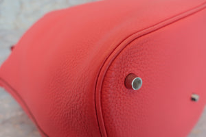 HERMES／エルメス ピコタンロックGM トリヨンクレマンス ブーゲンビリア □M刻印 ハンドバッグ 700040222