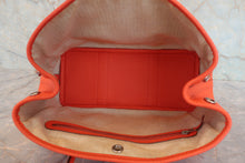 将图片加载到图库查看器，HERMES GARDEN PARTY TPM Country leather Orange poppy X刻印 Tote bag 800070070
