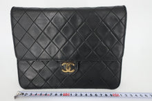 將圖片載入圖庫檢視器 CHANEL/シャネル マトラッセプッシュロックチェーンショルダーバッグ ラムスキン ブラック/ゴールド金具 ショルダーバッグ 800090139
