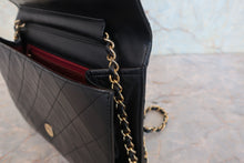 將圖片載入圖庫檢視器 CHANEL/シャネル マトラッセチェーンショルダーバッグ ラムスキン ブラック/ゴールド金具 ショルダーバッグ 800080168
