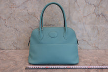 Load image into Gallery viewer, HERMES／BOLIDE 27 Swift leather Blue atoll X Engraving Shoulder bag 800040048
