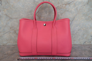 HERMES GARDEN PARTY TPM Epsom leather Rose azalee A Engraving Tote bag 700090219