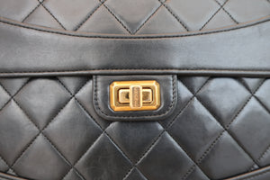 CHANEL/シャネル 2.55マトラッセチェーンショルダーバッグ ラムスキン ブラック/ゴールド金具 ショルダーバッグ 700080153