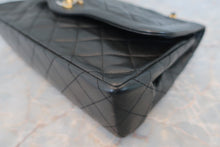 Load image into Gallery viewer, CHANEL Matelasse Paris Limited double flap chain shoulder bag Lambskin Black/Gold hadware Shoulder bag 600050022
