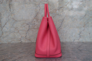 HERMES GARDEN PARTY TPM Epsom leather Rose azalee A Engraving Tote bag 700090219