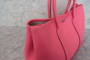 HERMES GARDEN PARTY TPM Epsom leather Rose azalee A Engraving Tote bag 700090219
