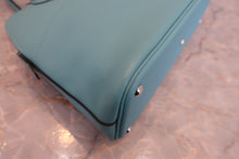 Load image into Gallery viewer, HERMES／BOLIDE 27 Swift leather Blue atoll X Engraving Shoulder bag 800040048
