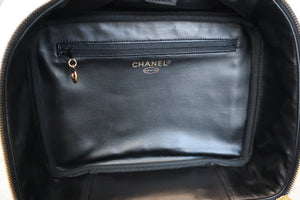 CHANEL/シャネル ココマークバニティ キャビアスキン ブラック/ゴールド金具 バニティ 700010092