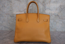 将图片加载到图库查看器，HERMES BIRKIN 35 Graine Couchevel leather Jaune □D刻印 Hand bag 800070068
