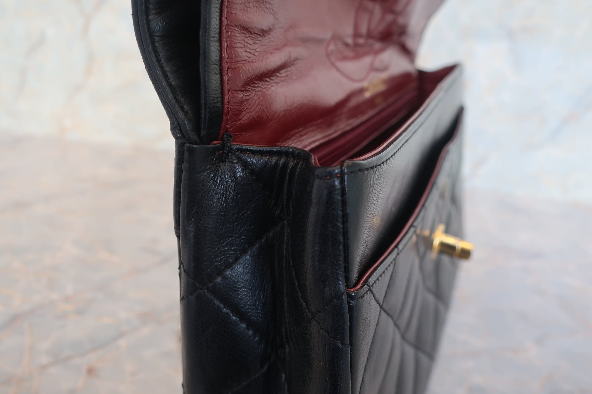 CHANEL/シャネル パリ限定マトラッセダブルフラップチェーンショルダー