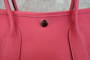 HERMES GARDEN PARTY TPM Epsom leather Rose azalee A Engraving Tote bag 700090219