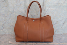 将图片加载到图库查看器，HERMES GARDEN PARTY PM Negonda leather Gold □P刻印 Tote bag 600060184
