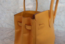将图片加载到图库查看器，HERMES BIRKIN 35 Graine Couchevel leather Jaune □D刻印 Hand bag 800070068

