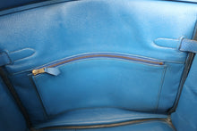 画像をギャラリービューアに読み込む, HERMES／エルメス オータクロア32 トリヨンクレマンス ブルー ○Z刻印 ハンドバッグ 700100186
