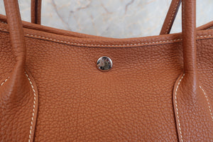 HERMES GARDEN PARTY PM Negonda leather Gold □P刻印 Tote bag 600060184