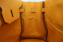 将图片加载到图库查看器，HERMES BIRKIN 35 Graine Couchevel leather Jaune □D刻印 Hand bag 800070068
