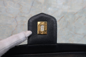 CHANEL/シャネル ココマーク2WAYバニティ キャビアスキン ブラック/ゴールド金具 バニティ 700080166