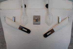 HERMES／エルメス バーキン30 トリヨンクレマンス ホワイト □I刻印 ハンドバッグ 700090237