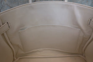 HERMES／エルメス バーキン30 トリヨンクレマンス ホワイト □I刻印 ハンドバッグ 700090237