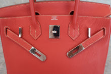 Load image into Gallery viewer, HERMES BIRKIN 30 Clemence leather Sanguine □P Engraving Hand bag 600070133
