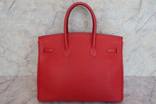 将图片加载到图库查看器，HERMES BIRKIN 35 Togo leather Vermillon □H刻印 Hand bag 600080233
