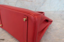 画像をギャラリービューアに読み込む, HERMES／エルメス バーキン30 アルデンヌ ルージュヴィフ □E刻印 ハンドバッグ 700110025
