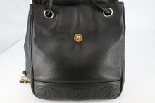 將圖片載入圖庫檢視器 CHANEL/シャネル マトラッセチェーンリュック キャビアスキン ブラック/ゴールド金具 リュック 800090212

