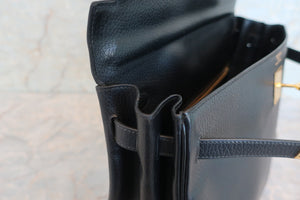 HERMES KELLY 35 Ardennes leather Black 〇V刻印 Shoulder bag 600050197