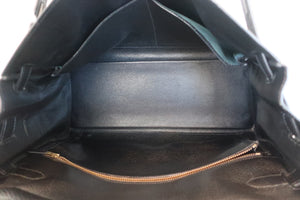 HERMES KELLY 35 Ardennes leather Black 〇V Engraving Shoulder bag 600050197