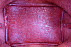 HERMES／エルメス ピコタンロックＰＭ トリヨンクレマンス ルージュカザック A刻印 ハンドバッグ 700050026