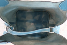 Load image into Gallery viewer, HERMES PICOTIN LOCK MM Clemence leather Blue jean □M Engraving Hand bag 600070122
