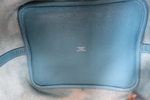 将图片加载到图库查看器，HERMES PICOTIN LOCK MM Clemence leather Blue jean □M刻印 Hand bag 600070122
