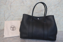 Load image into Gallery viewer, HERMES  GARDEN PARTY PM Negonda leather Black □R Engraving Tote bag 700120107
