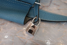 Load image into Gallery viewer, HERMES PICOTIN LOCK MM Clemence leather Blue jean □M Engraving Hand bag 600070122
