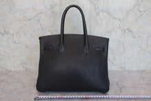 画像をギャラリービューアに読み込む, HERMES／エルメス バーキン30 トゴ ブラック □G刻印 ハンドバッグ 800030152
