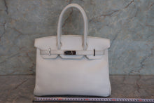 画像をギャラリービューアに読み込む, HERMES／エルメス バーキン30 ヴォーグレネ ホワイト □C刻印 ハンドバッグ 700070140
