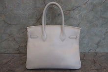 画像をギャラリービューアに読み込む, HERMES／エルメス バーキン30 ヴォーグレネ ホワイト □C刻印 ハンドバッグ 700070140
