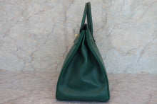 将图片加载到图库查看器，HERMES BIRKIN 40 Ardennes leather Green 〇W刻印 Hand bag 600070131
