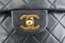 Load image into Gallery viewer, CHANEL Matelasse Double Flap Double Chain shoulder bag Lambskin Black/Gold hardware Shoulder bag 8000900242
