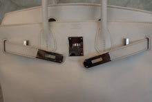 画像をギャラリービューアに読み込む, HERMES／エルメス バーキン30 ヴォーグレネ ホワイト □C刻印 ハンドバッグ 700070140
