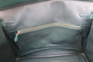 HERMES BIRKIN 40 Ardennes leather Green 〇W刻印 Hand bag 600070131