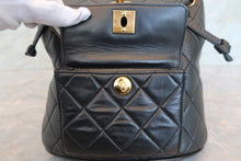 画像をギャラリービューアに読み込む, CHANEL/シャネル マトラッセチェーンリュック ラムスキン ブラック/ゴールド金具 リュック 700110012
