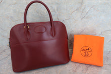 将图片加载到图库查看器，HERMES BOLIDE 35 Graine Lisse leather Rouge H □G刻印 Hand bag 600070101
