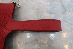 HERMES／エルメス ピコタンロックＰＭ トリヨンクレマンス ルージュガランス □R刻印 ハンドバッグ 700050030
