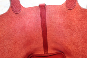 HERMES／エルメス ピコタンロックＰＭ トリヨンクレマンス ルージュガランス □R刻印 ハンドバッグ 700050030