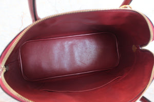 HERMES BOLIDE 35 Graine Lisse leather Rouge H □G刻印 Hand bag 600070101