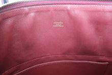 Load image into Gallery viewer, HERMES BOLIDE 35 Graine Lisse leather Rouge H □G Engraving Hand bag 600070101
